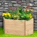 Hexagonal Elongated Wooden Raised Bed